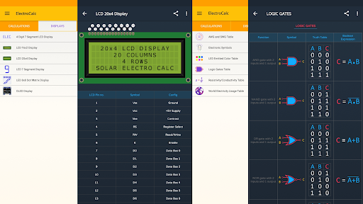 ElectroCalc - Electronics Screenshots