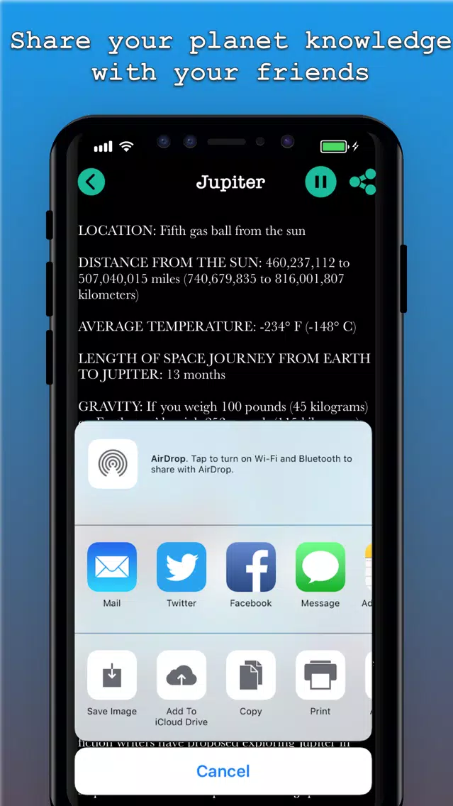 The Solar System - Solar View Screenshots