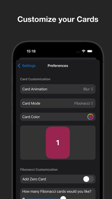 Scrum Pokert Screenshots
