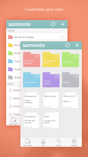 SomNote - Beautiful note app Screenshots