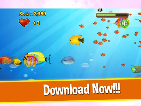 ภาพหน้าจอของ The Big Fish Eat Small Fish : Free Play Easy Fun For Kids Games iPad 