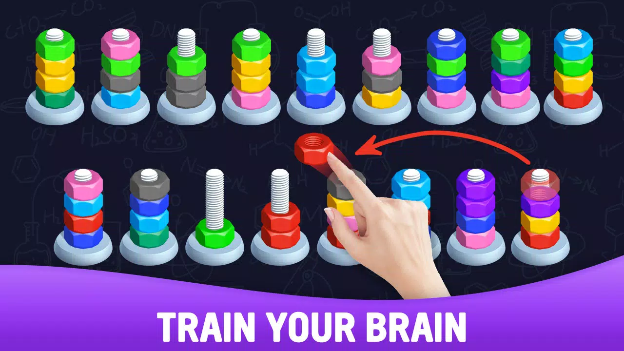 Sort puzzle - Nuts and Bolts Screenshots