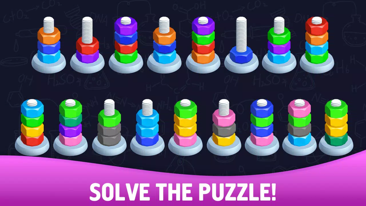Sort puzzle - Nuts and Bolts Screenshots