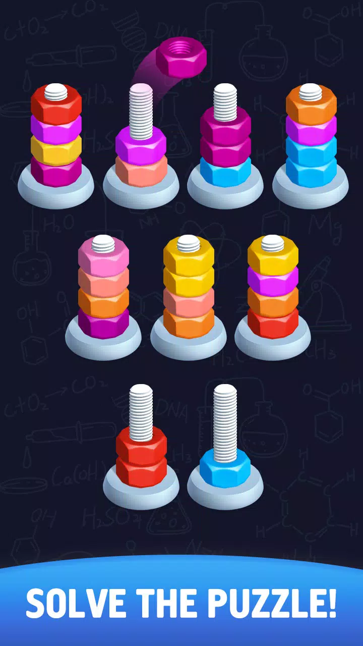 Sort puzzle - Nuts and Bolts Screenshots