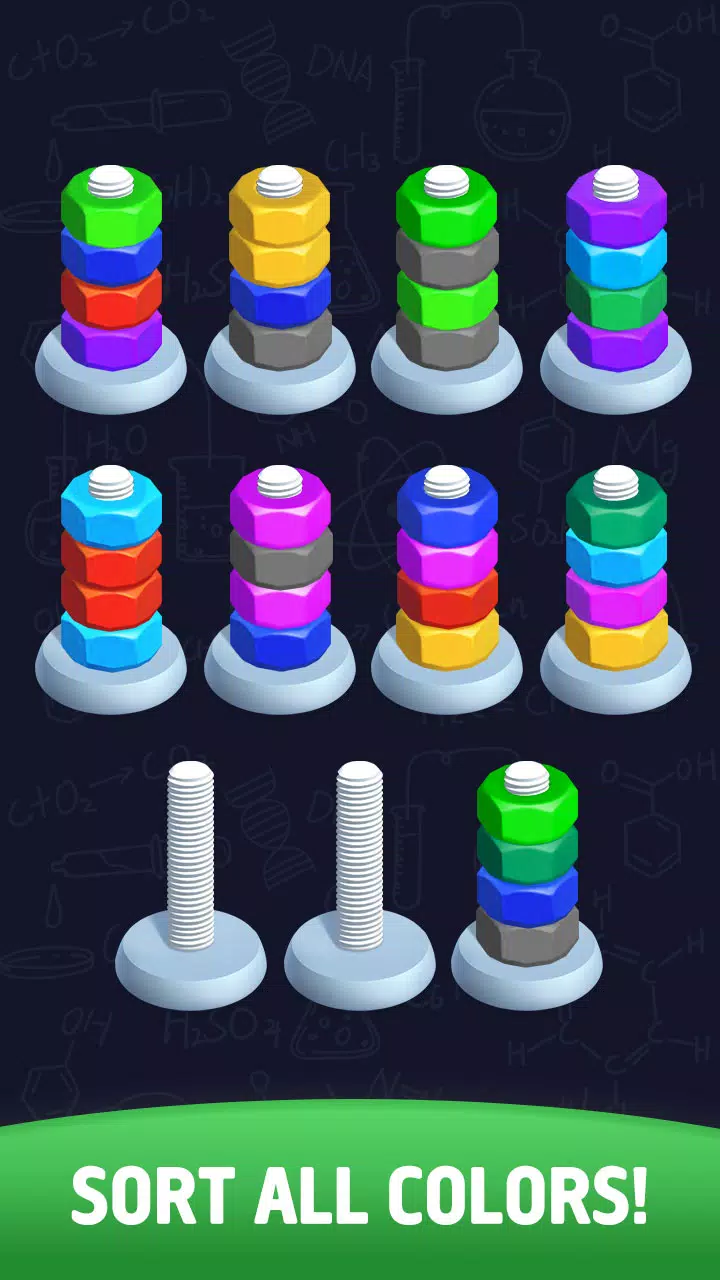Sort puzzle - Nuts and Bolts Screenshots