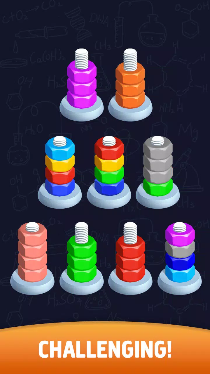 Sort puzzle - Nuts and Bolts Screenshots