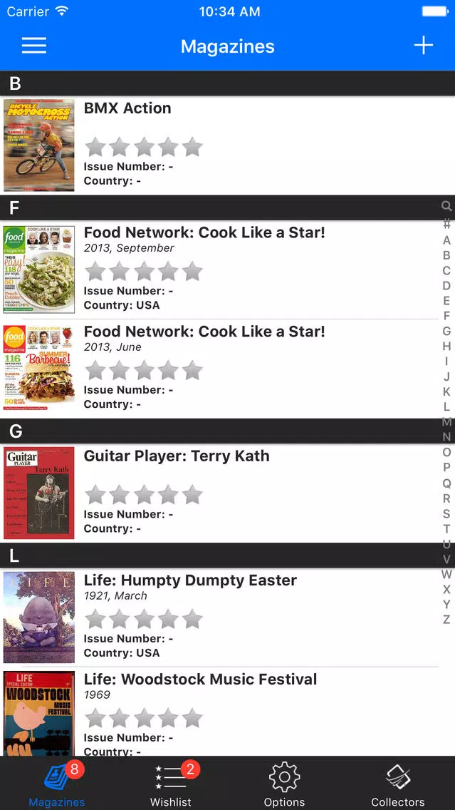 Magazine Collector Screenshots