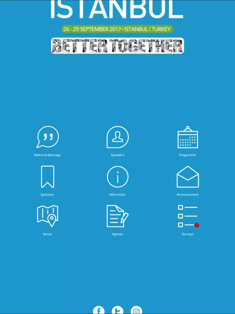 IASP 2017 ISTANBUL iPad Screenshots