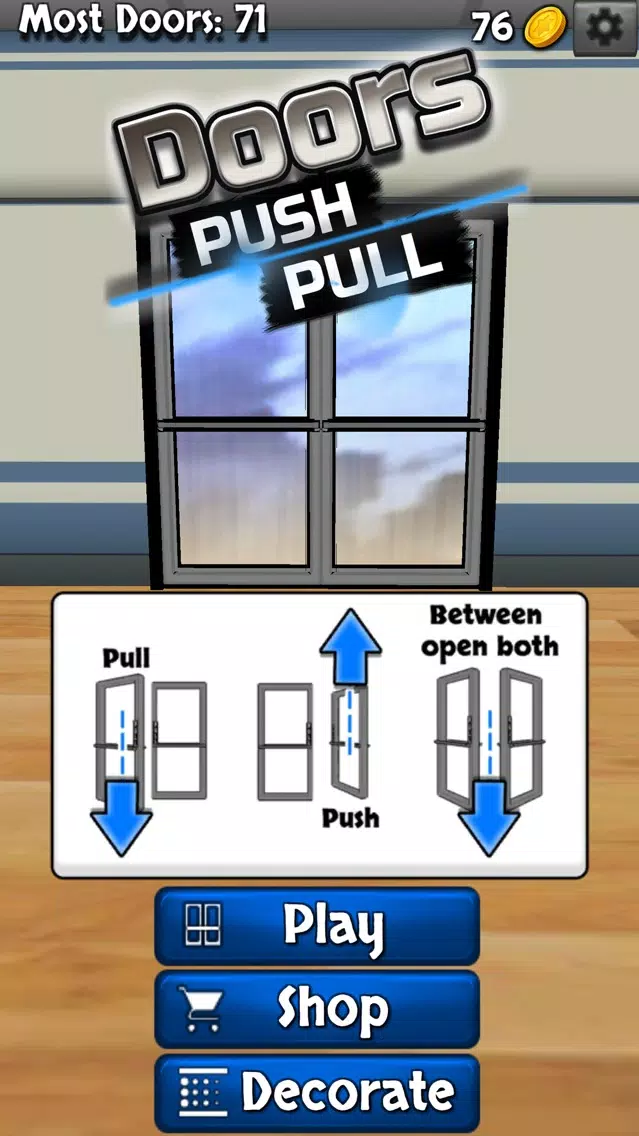 Tangkapan layar Doors Push or Pull