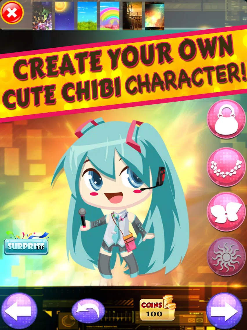 Скриншоты Dress-up Chibi anime game for girl - Make cute Live music friends for Nendoroid iPad 
