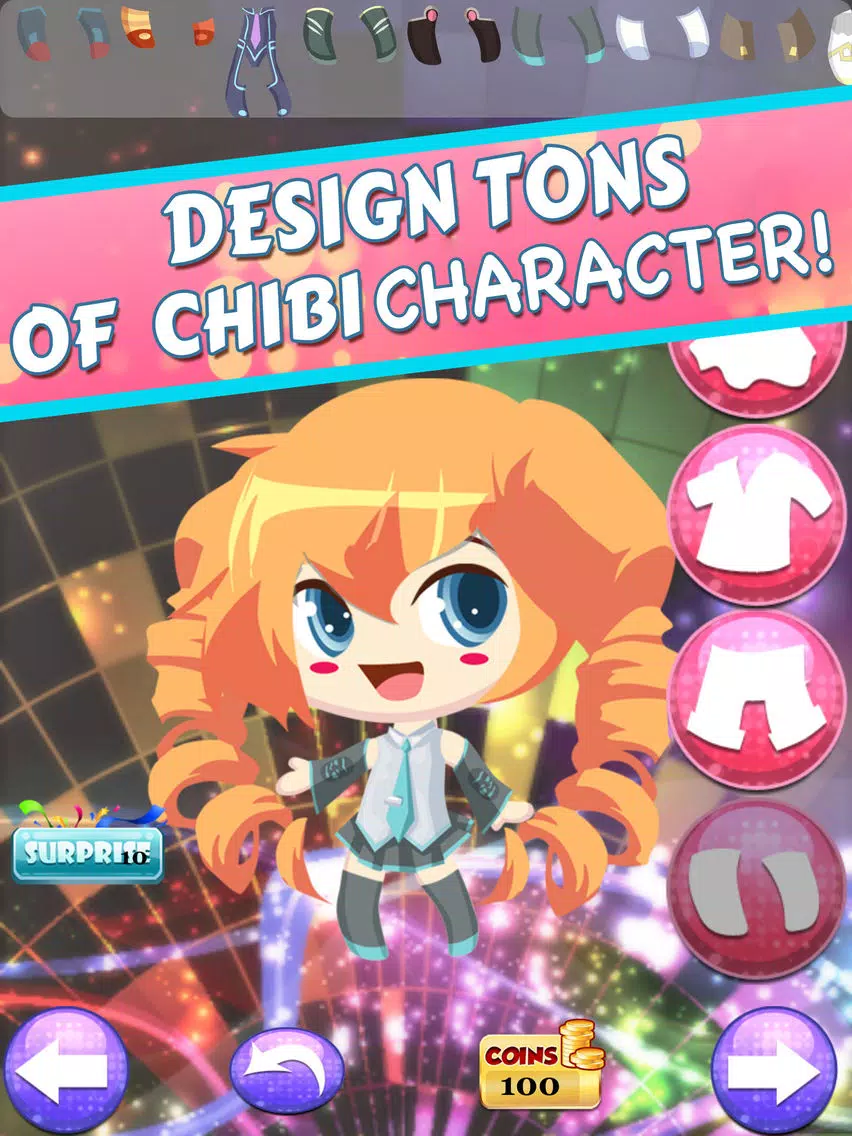 Скриншоты Dress-up Chibi anime game for girl - Make cute Live music friends for Nendoroid iPad 