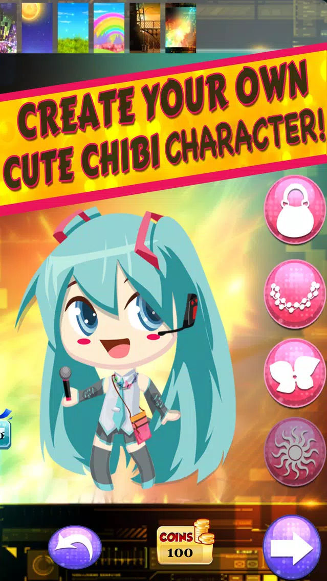 Скриншоты Dress-up Chibi anime game for girl - Make cute Live music friends for Nendoroid