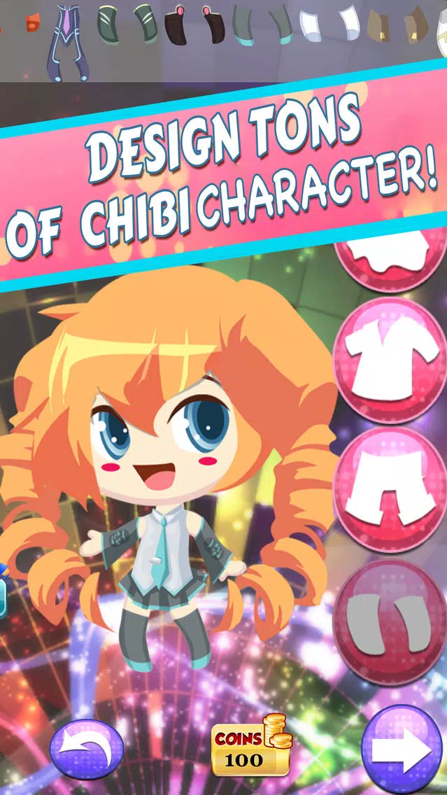 Скриншоты Dress-up Chibi anime game for girl - Make cute Live music friends for Nendoroid