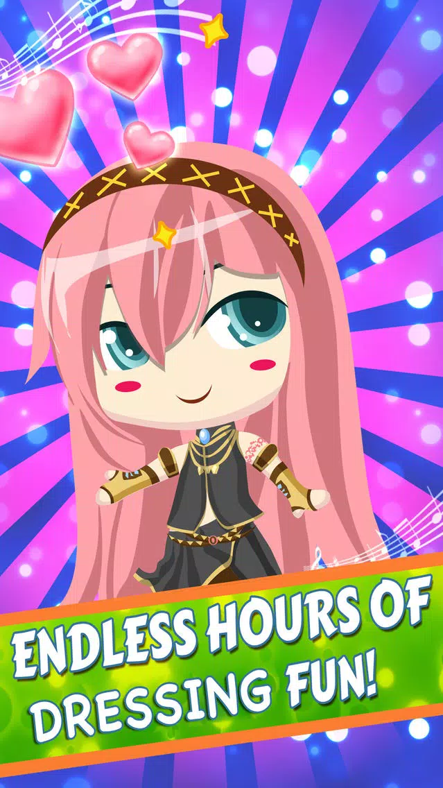 Скриншоты Dress-up Chibi anime game for girl - Make cute Live music friends for Nendoroid