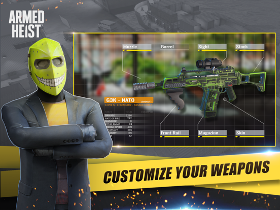 Tangkapan layar Armed Heist: Shooting Games iPad 