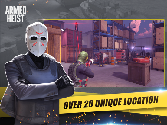 Tangkapan layar Armed Heist: Shooting Games iPad 