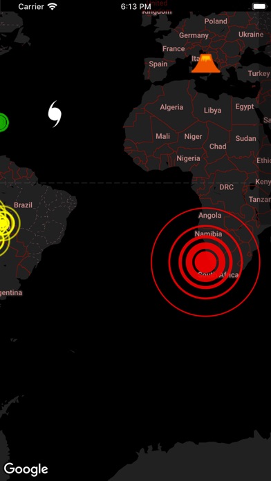 EarthQuakes Map & Volcanoes Screenshots