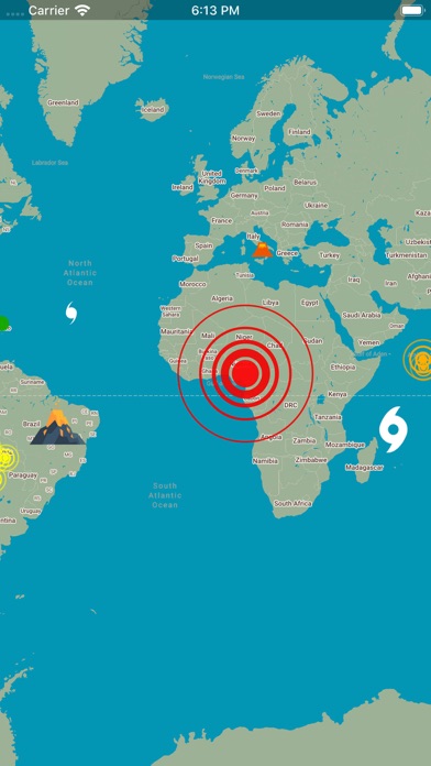 EarthQuakes Map & Volcanoes Screenshots