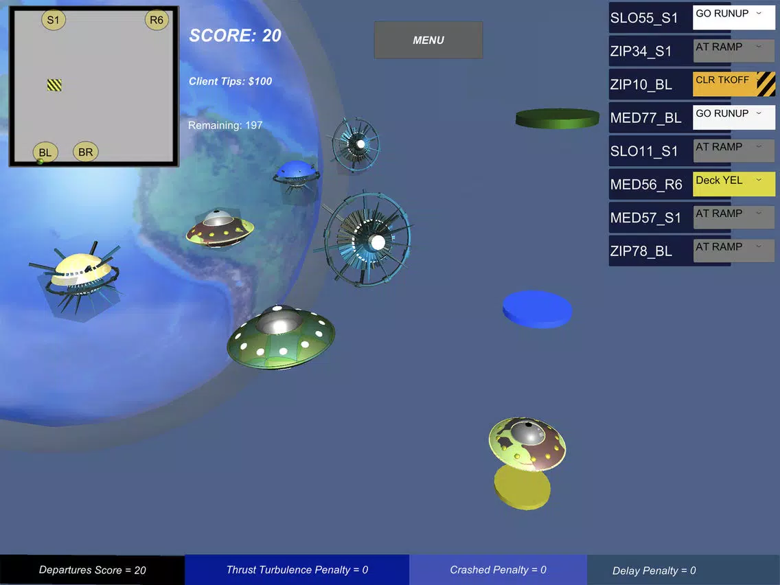 Ảnh chụp màn hình của SpacePort Takeoff iPad 
