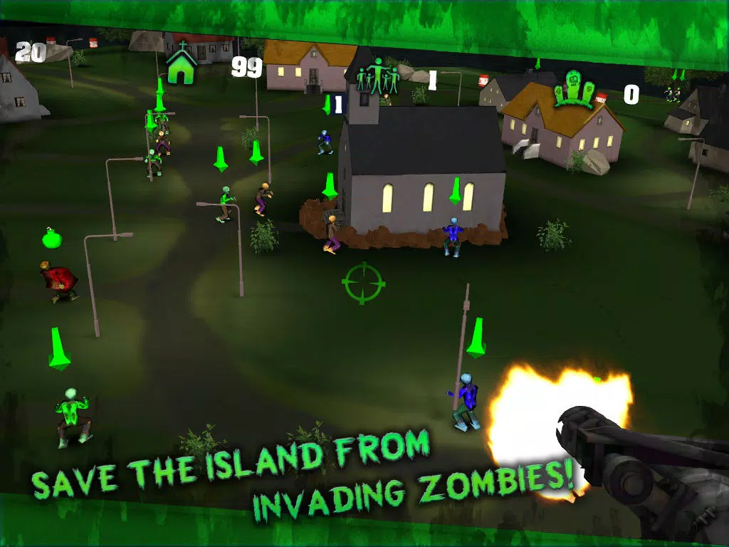 Tangkapan layar Heli Gunner: Zombies iPad 