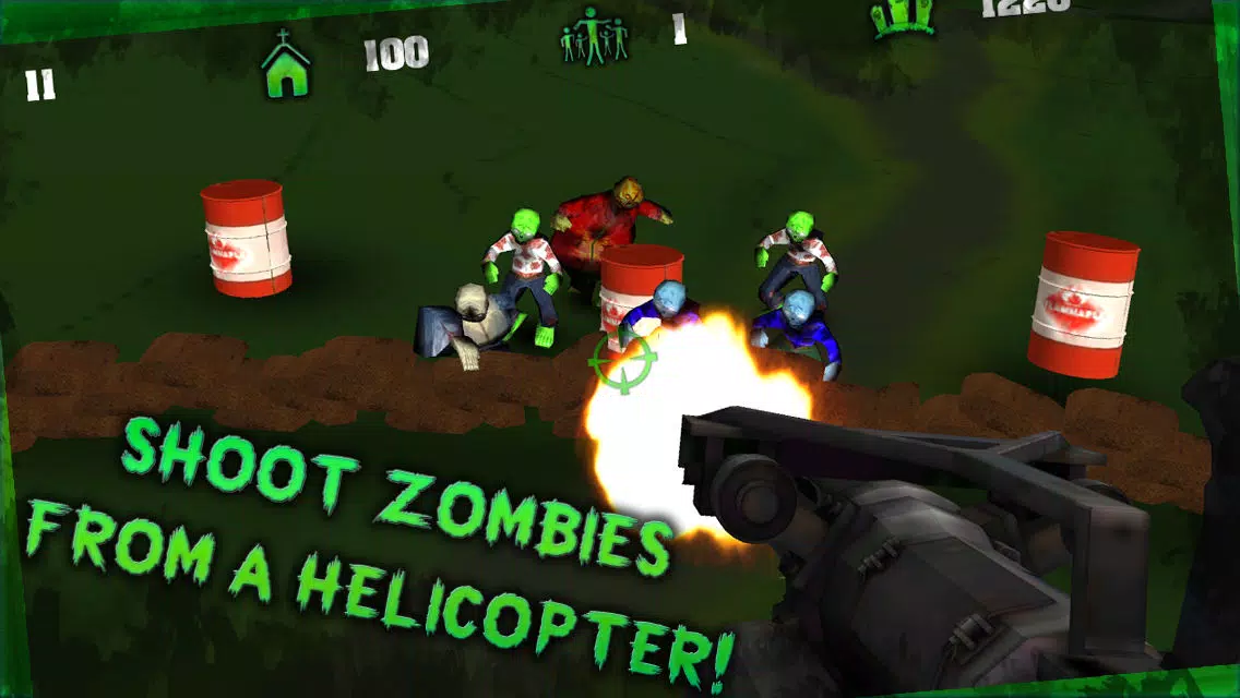 Tangkapan layar Heli Gunner: Zombies