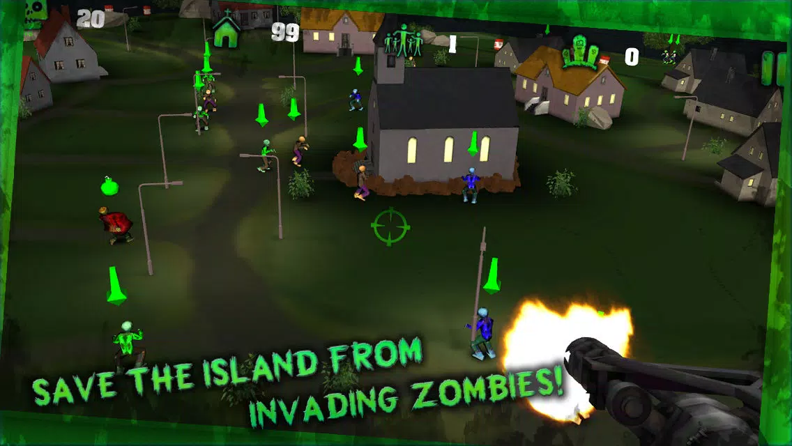 Tangkapan layar Heli Gunner: Zombies