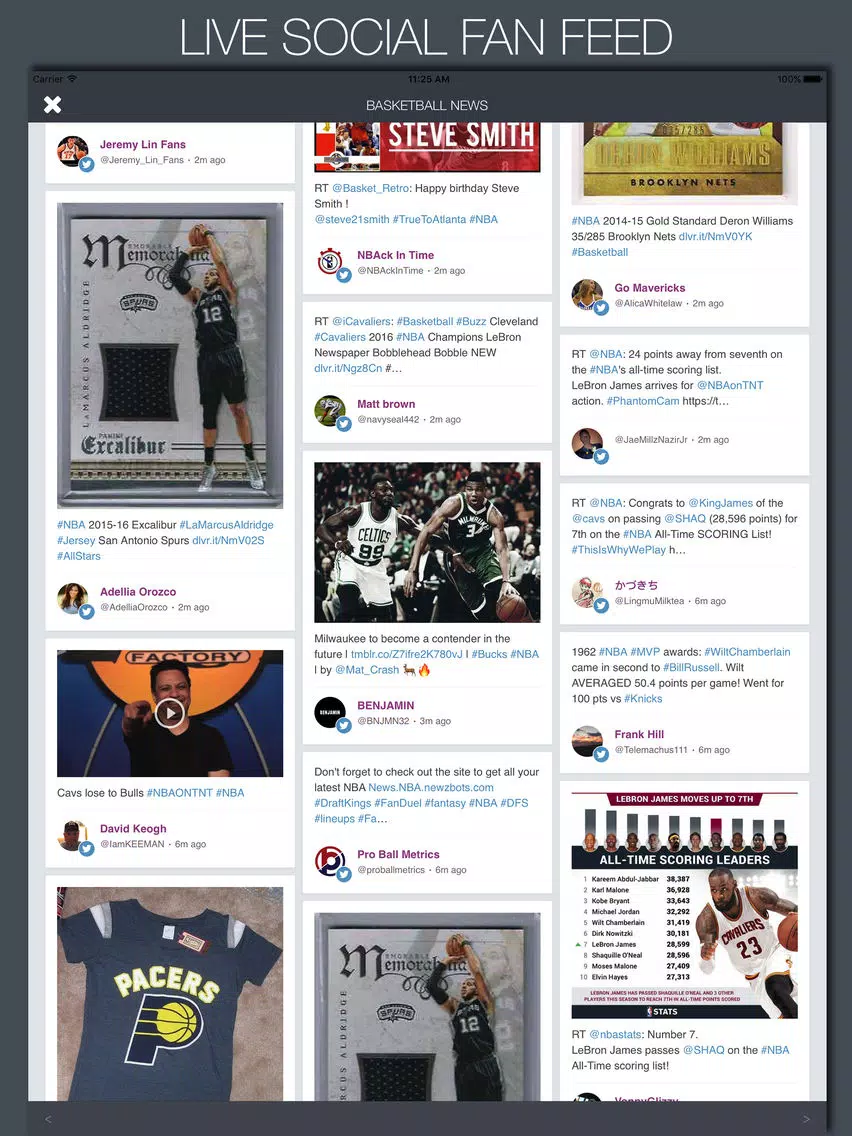 Live Basketball News & Predictions iPad Screenshots