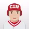 Cincinnati Baseball Stickers & Emojis