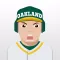 Oakland Baseball Stickers & Emojis
