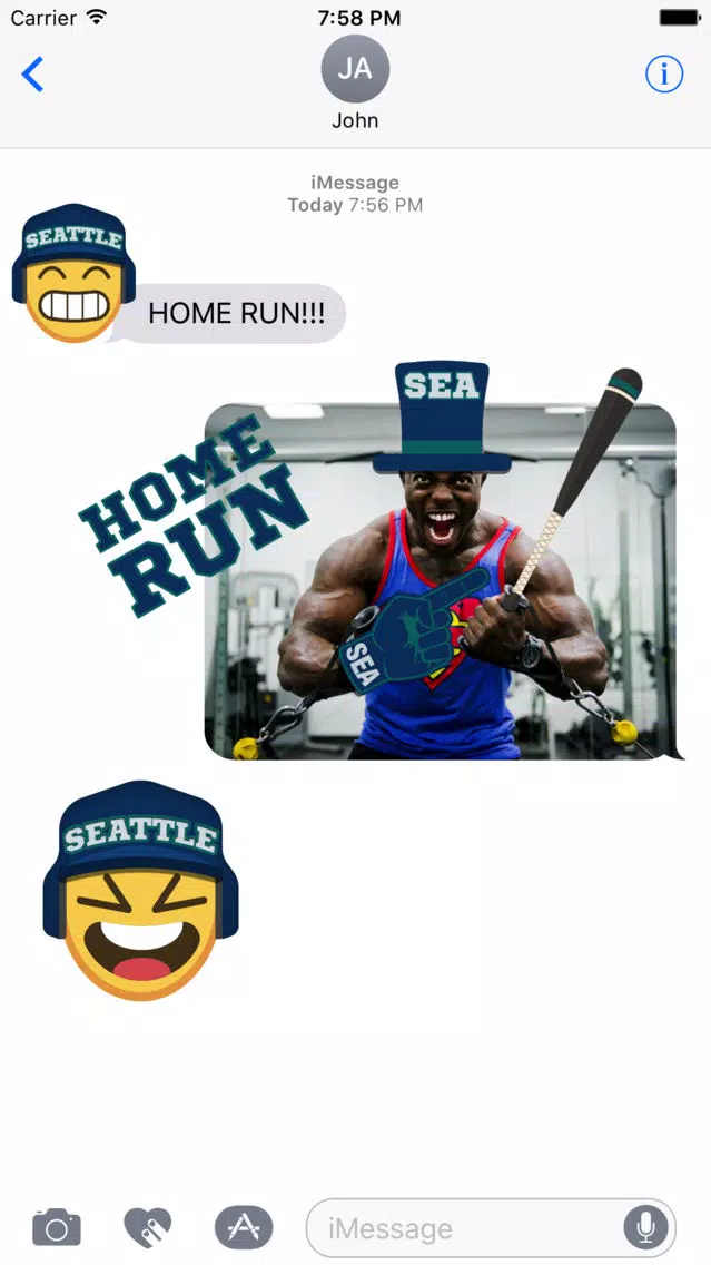Seattle Baseball Stickers & Emojis Screenshots