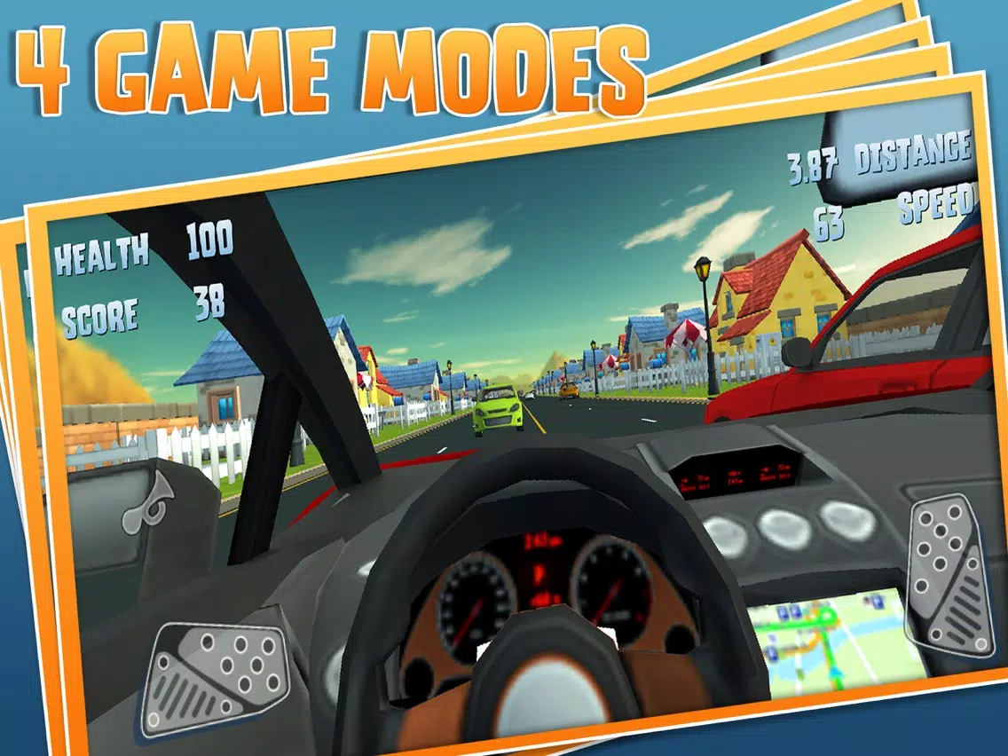 Toon Racer 2: 3D First Person Racing Game iPad Screenshots