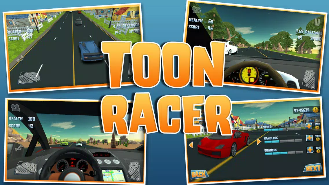 Toon Racer 2: 3D First Person Racing Game Screenshots