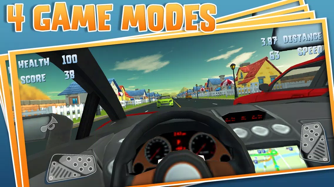 Toon Racer 2: 3D First Person Racing Game Screenshots