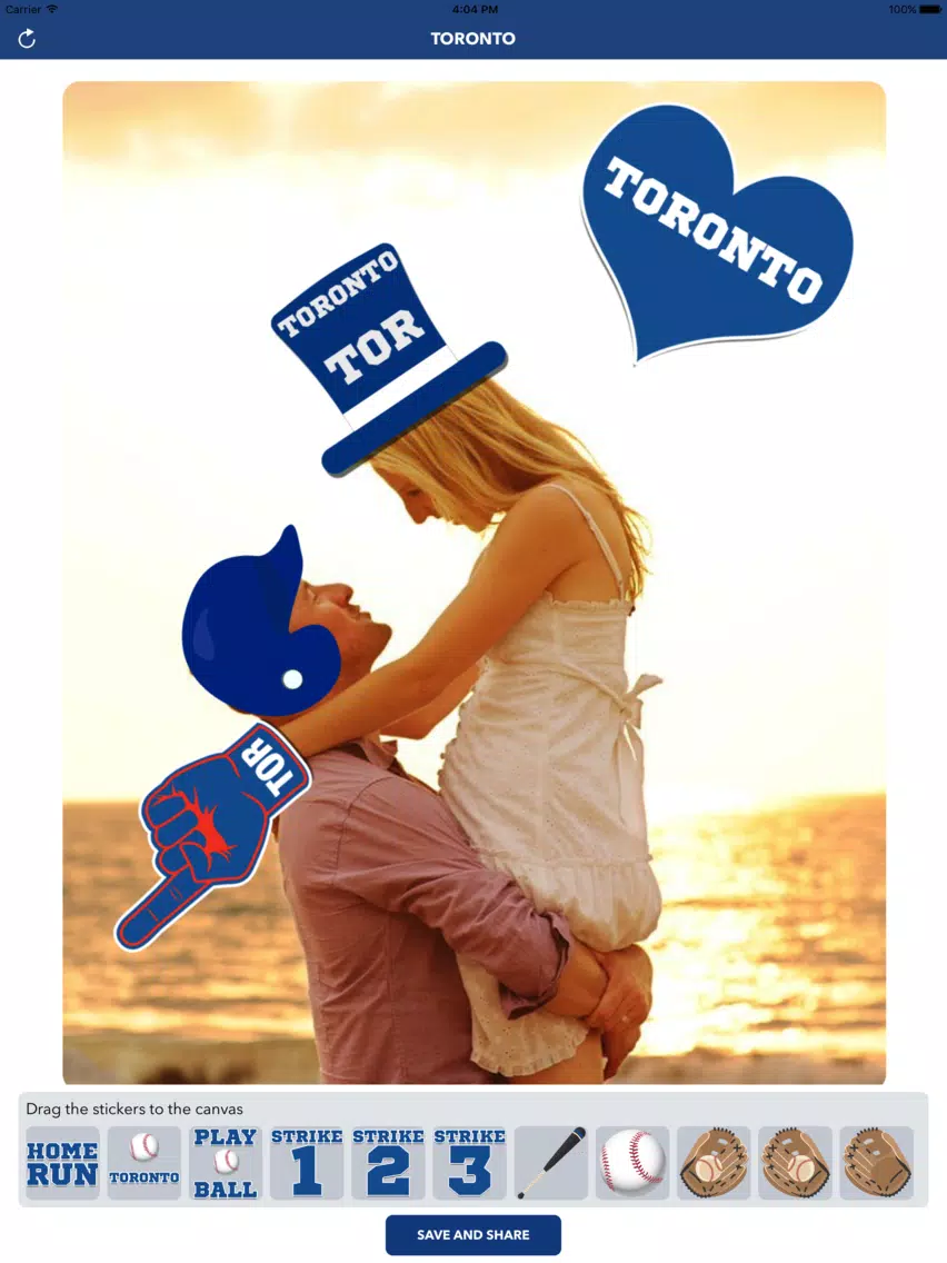 Toronto Baseball Stickers & Emojis iPad Screenshots
