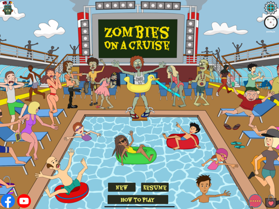 Zombies on a cruise iPad  Screenshots