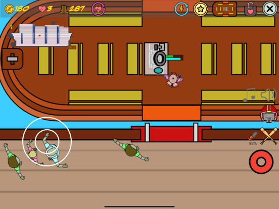 Zombies on a cruise iPad  Screenshots