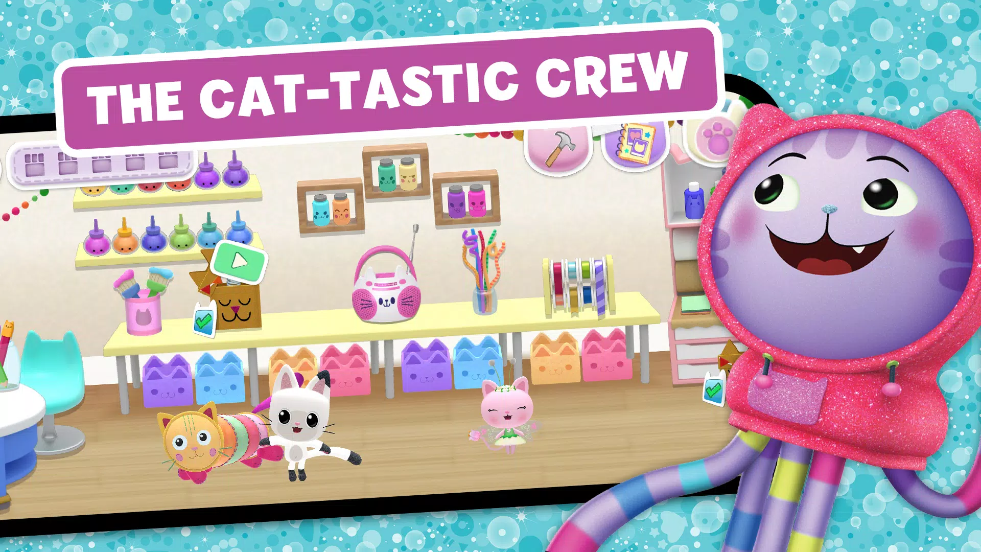 Capturas de tela do Gabbys Dollhouse: Games & Cats