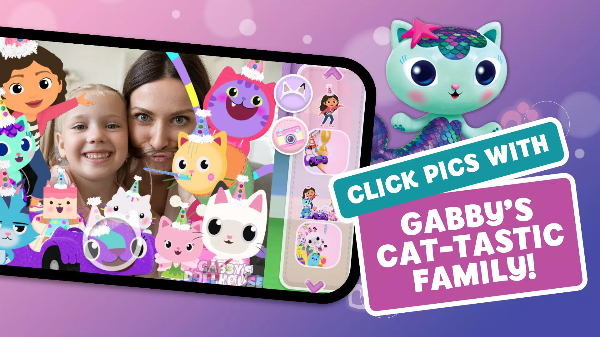 Capturas de tela do Gabbys Dollhouse: Games & Cats