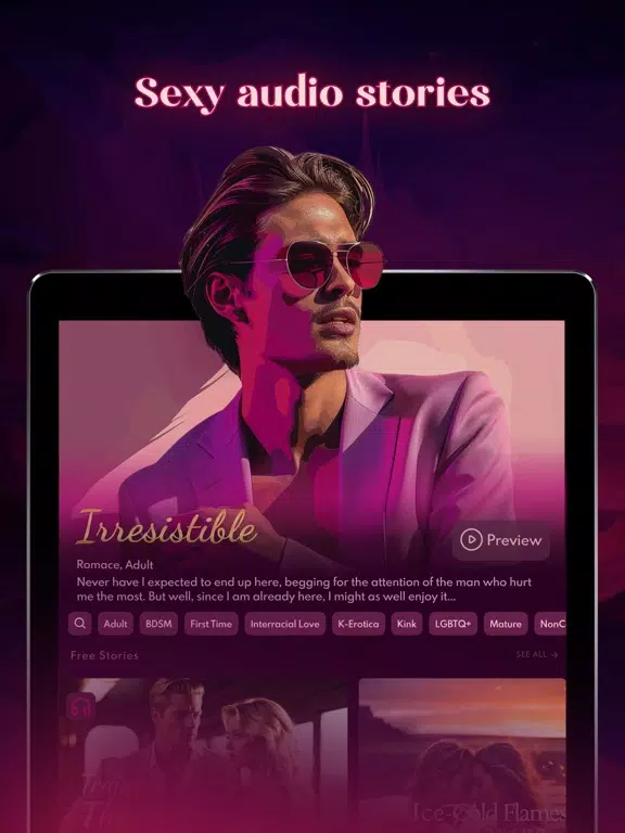 Sensual Stories & Erotic Audio iPad Screenshots