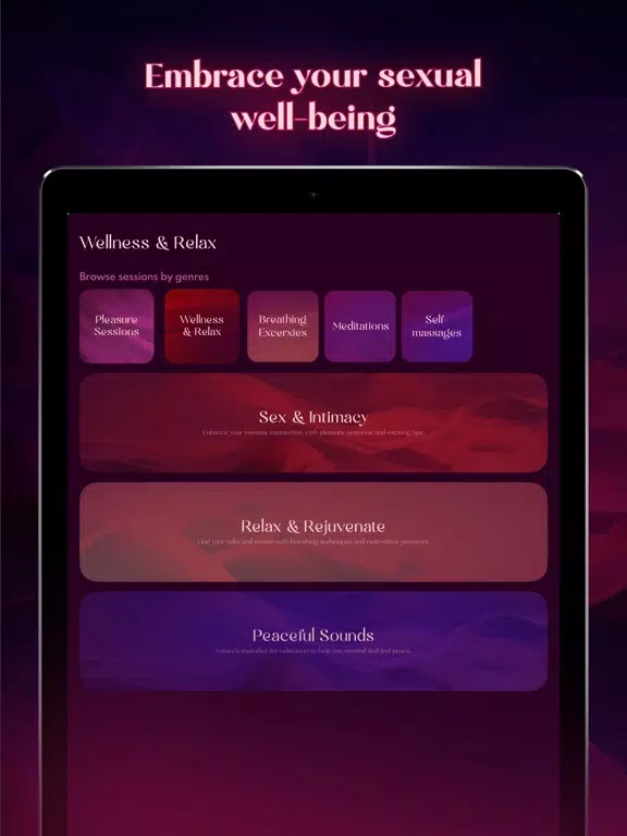Sensual Stories & Erotic Audio iPad Screenshots
