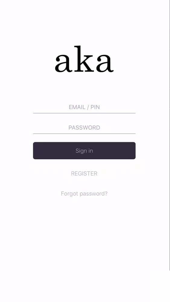 aka - Digital Identity Screenshots