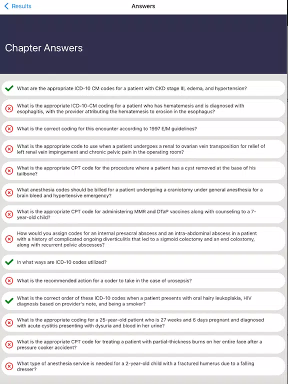 CPC Certification Prep iPad Screenshots