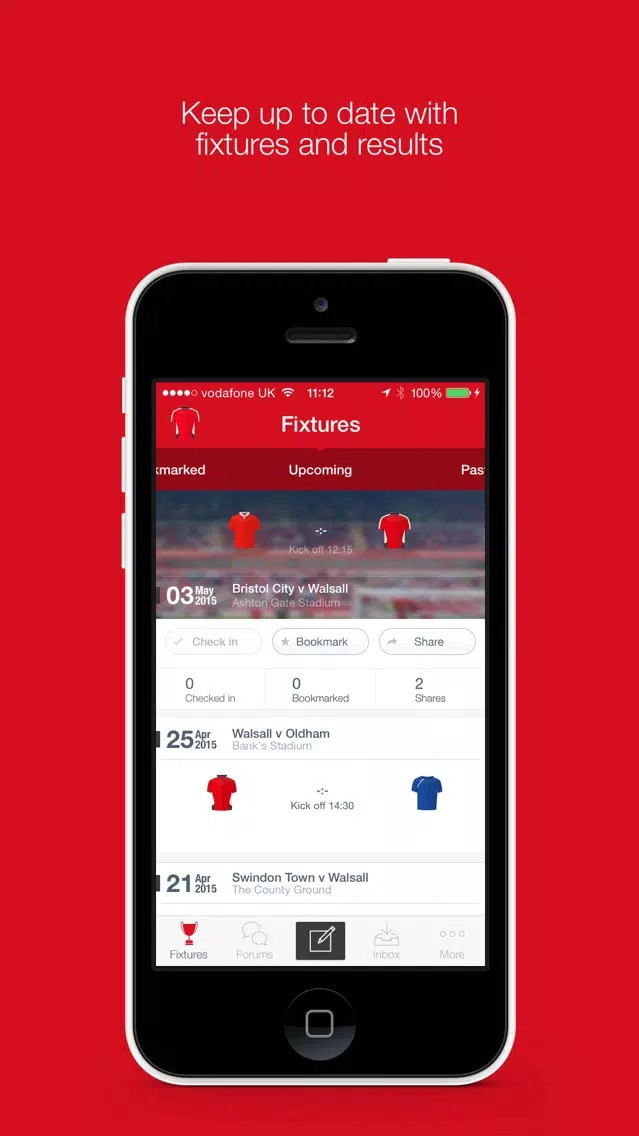 Fan App for Walsall FC Screenshots