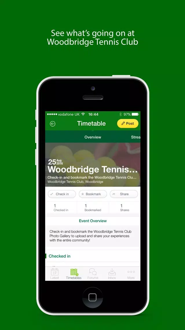 Woodbridge Tennis Club سکرین شاٹس