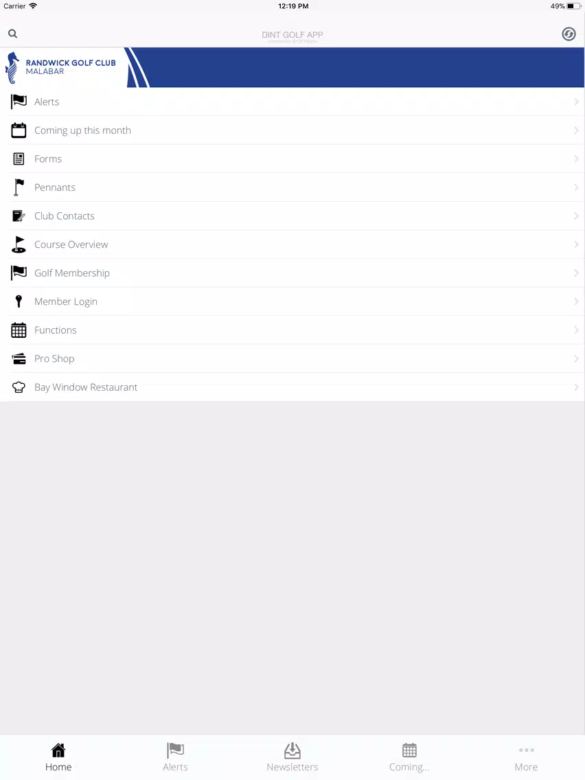 Randwick Golf Club iPad Screenshots