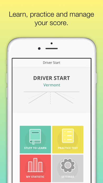 Vermont DMV VT Permit test ed Screenshots