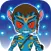 Blue Anime Cartoon Sticker & Emoji Keyboard Themes