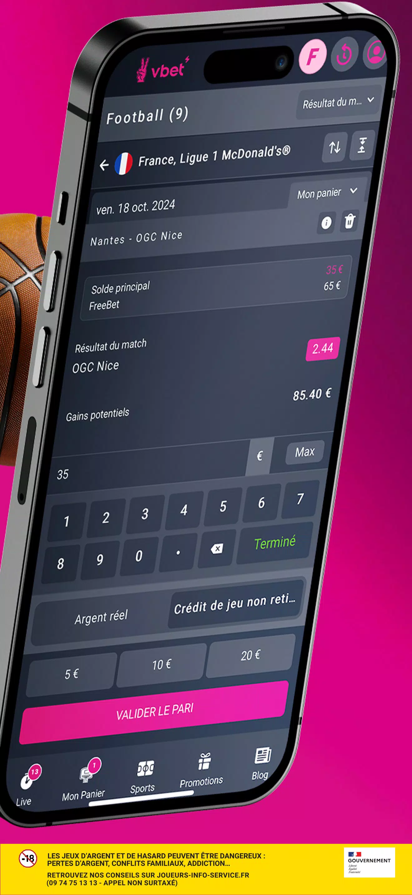 Vbet Paris sportifs Screenshots