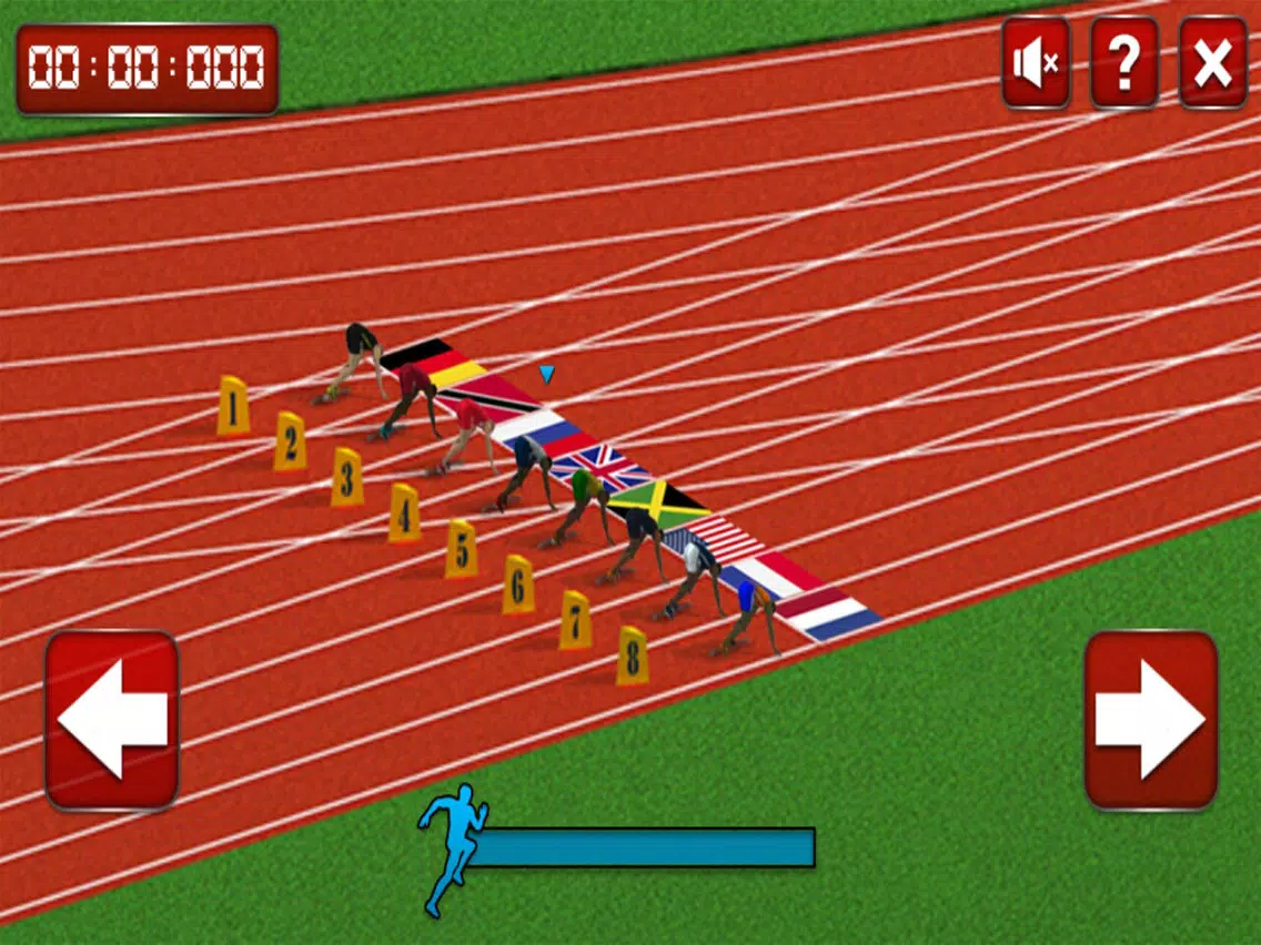 100m Sprint Race 2017 - challenge the best iPad Screenshots