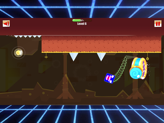Square Dash GeoMetry jump fast iPad Screenshots